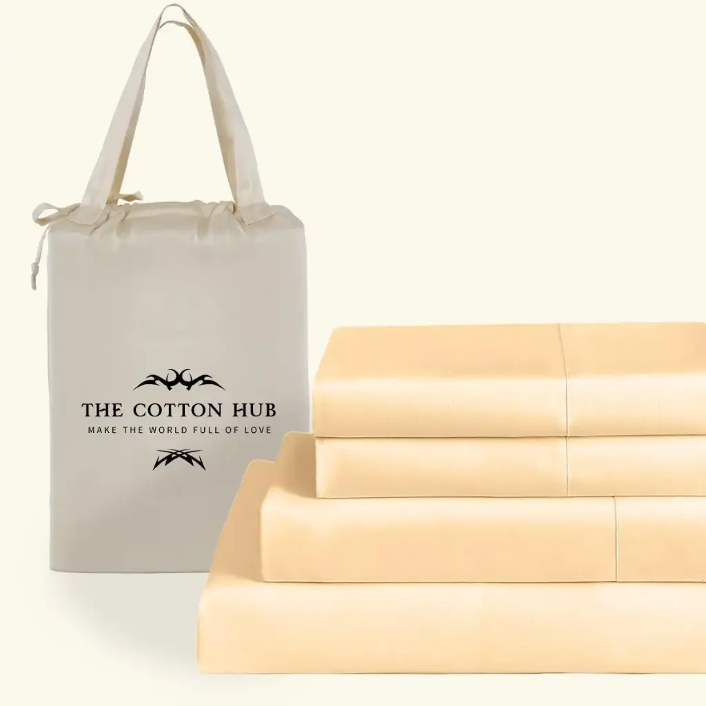4-Piece Sheet Set 1000 Thread Count Luxury Certified 100% Pima Cotton Bed Sheets fits up to 18-21 inch Deep Pocket